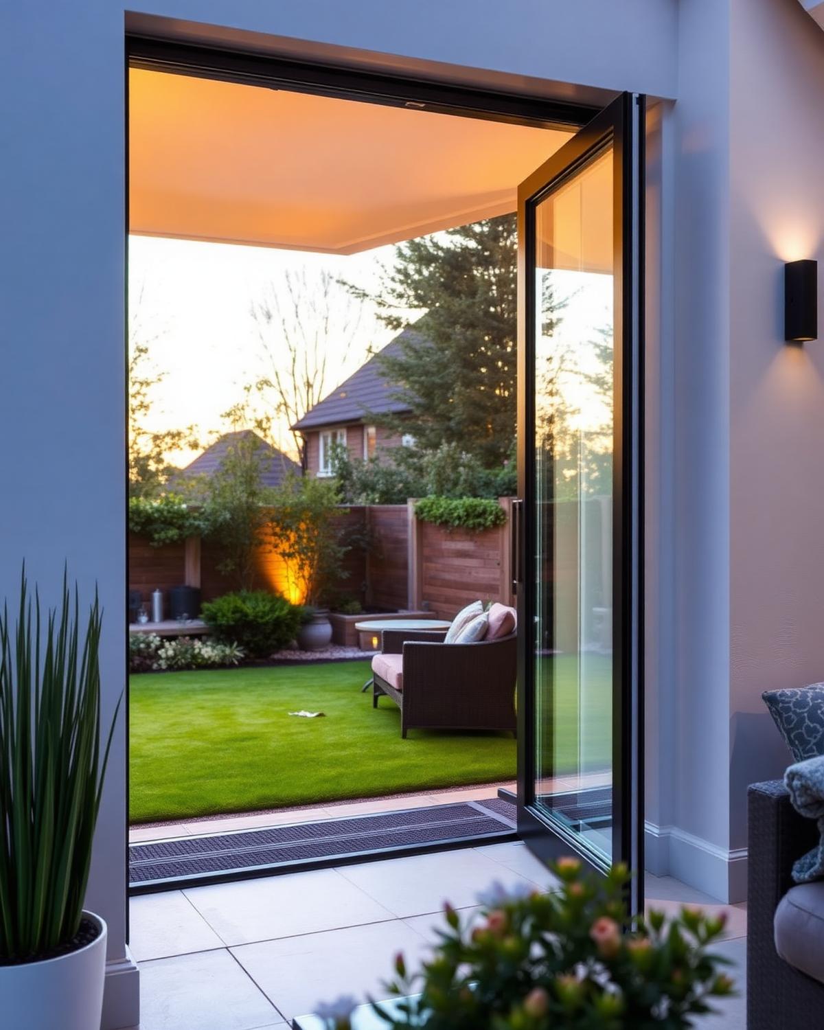Aluminium Bi-Fold to Garden